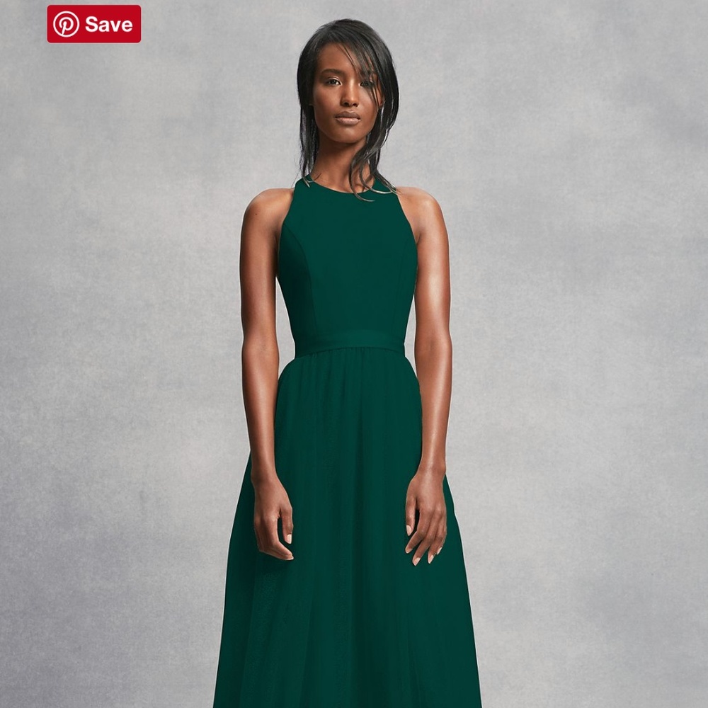 Vera Wang Bridesmaid Dress - Forest Green